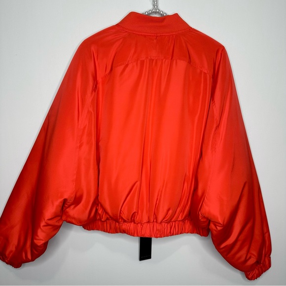 Forever 21 Orange Cropped Bomber Jacket - Picture 11 of 14